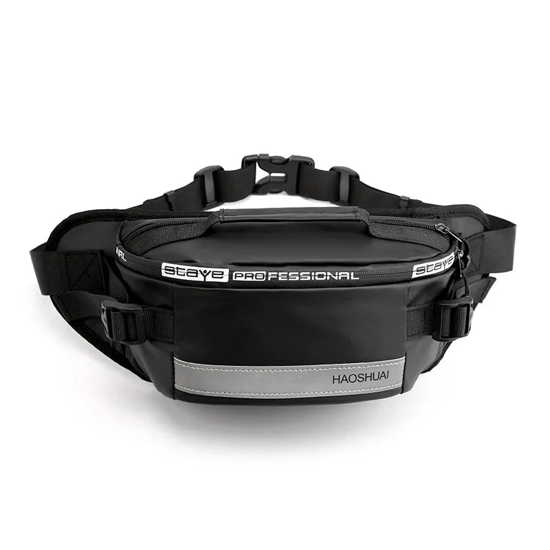 Reflective Anti-theft Waist Bag Banana Belt Sports Travel Chest Crossbody Bag