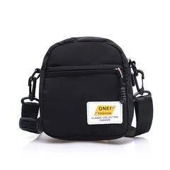 Nylon Messenger Bag Solid Crossbody Purse Zipper Satchel for Women