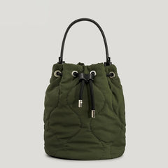 Padded Bucket Bag Quilted Women Handbags Down Cotton Shoulder Crossbody Bags