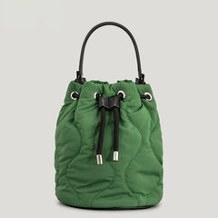 Padded Bucket Bag Quilted Women Handbags Down Cotton Shoulder Crossbody Bags