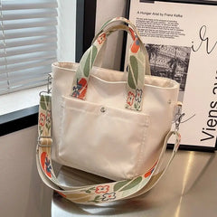 Nylon School Bags for Girls Women Handbags Shoulder Bag