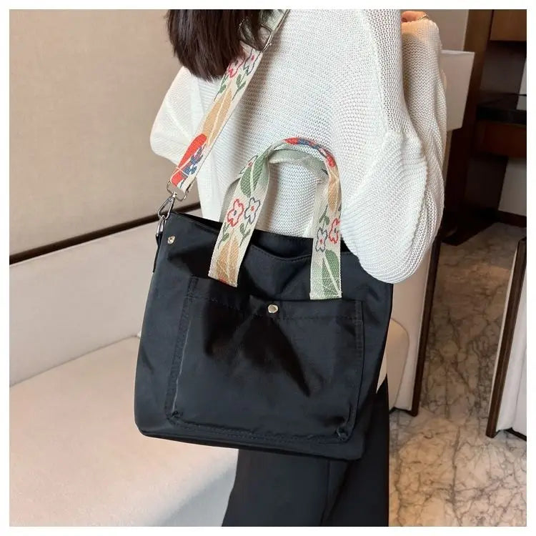 Nylon School Bags for Girls/ Women Handbags Shoulder Bag Messenger Bag Totes
