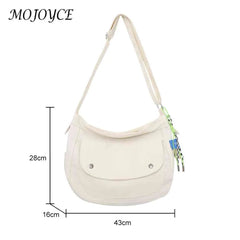 Nylon Shoulder Messenger Bag Large Capacity Japanese Style