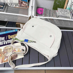 Nylon Shoulder Messenger Bag Large Capacity Japanese Style