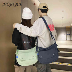 Nylon Shoulder Messenger Bag Large Capacity Japanese Style