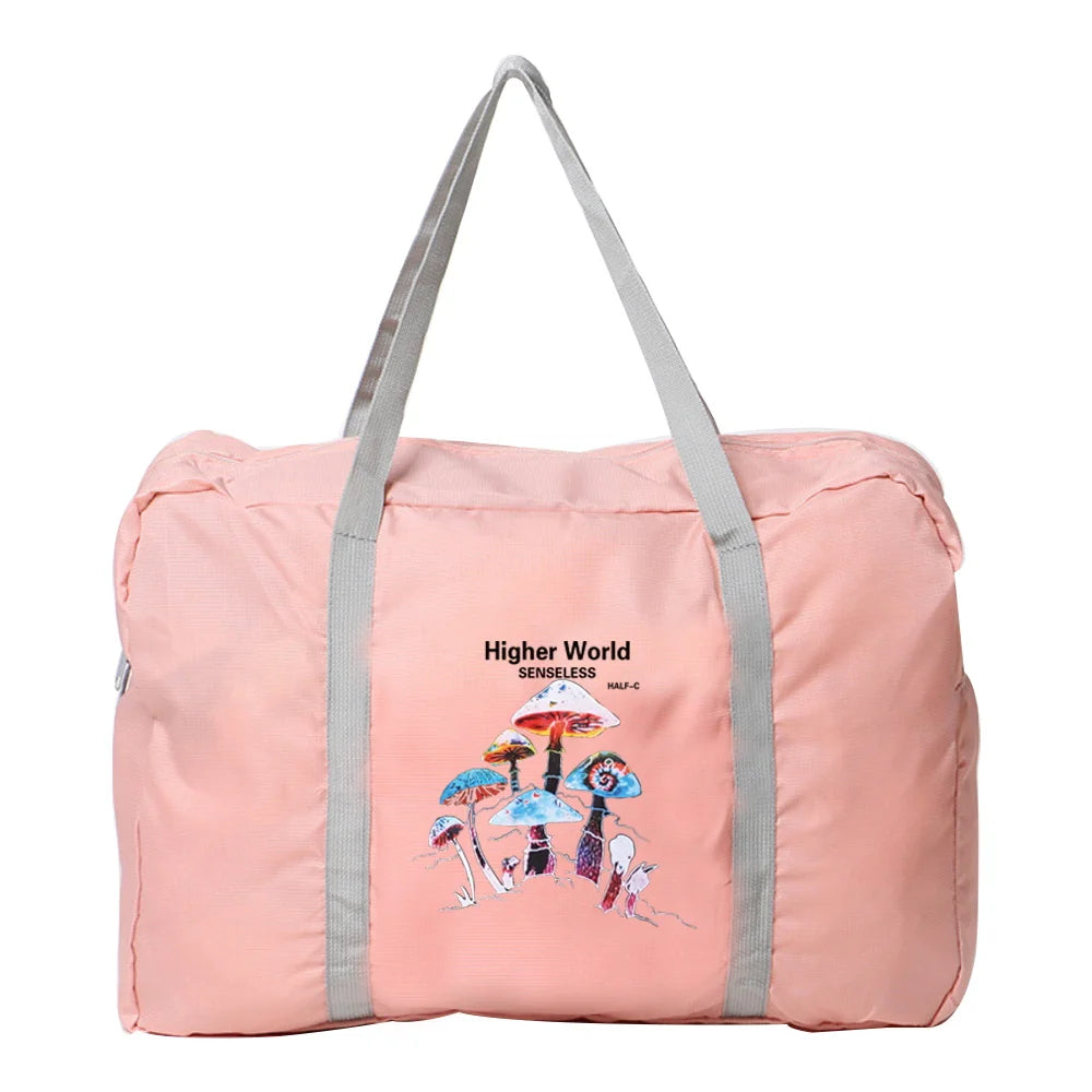 Large Capacity Nylon Travel Bag Waterproof Foldable Unisex Handbags