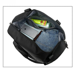 Nylon Travel Bag Messenger Shoulder Bag Wet Dry Separation Women