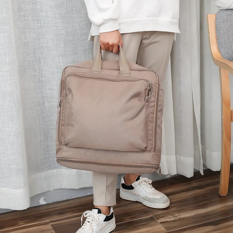 Large Capacity Nylon Travel Shoulder Bag for Women Men