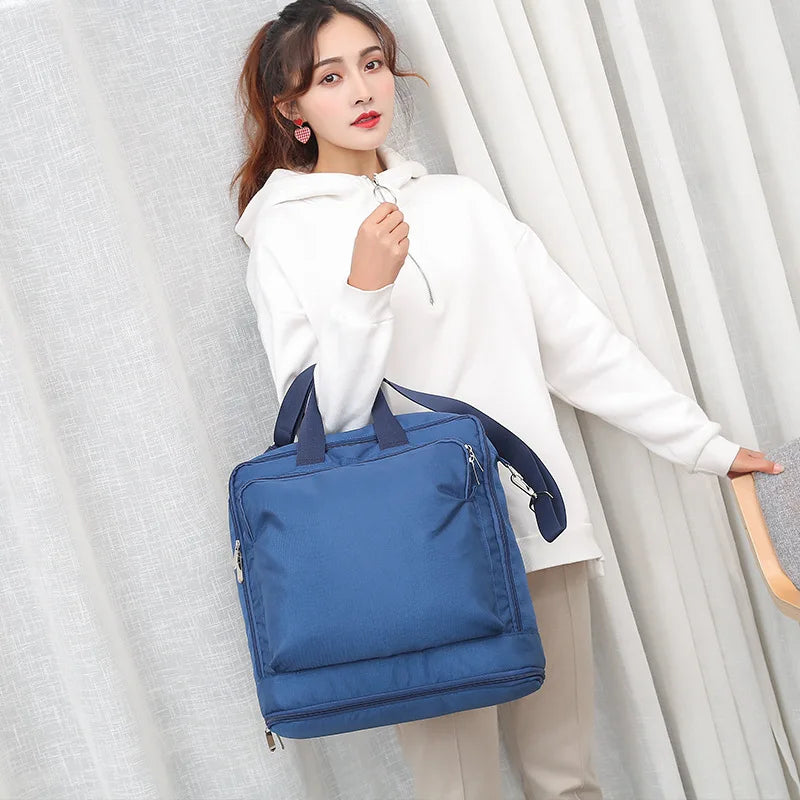 Large Capacity Nylon Travel Shoulder Bag for Women Men