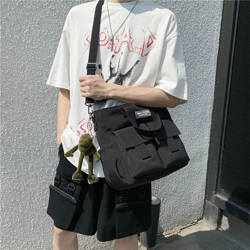 Nylon Waterproof Shoulder Crossbody Bags for Men Women
