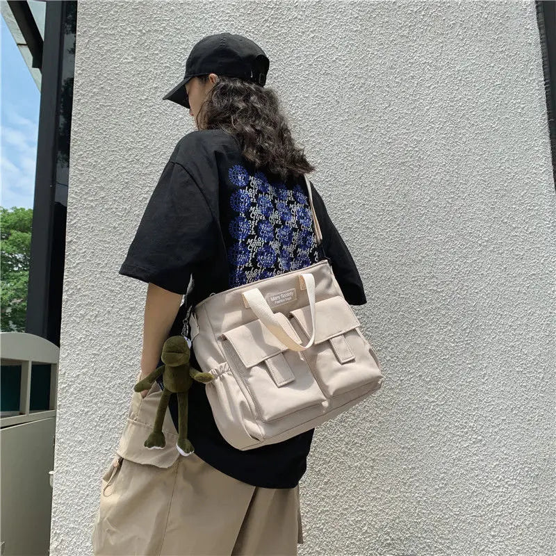 Nylon Waterproof Shoulder Crossbody Bags for Men Women