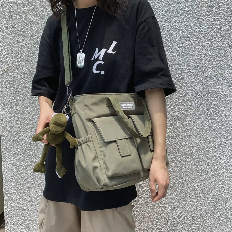 Nylon Waterproof Shoulder Crossbody Bags for Men Women