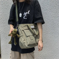 Nylon Waterproof Shoulder Crossbody Bags for Men Women