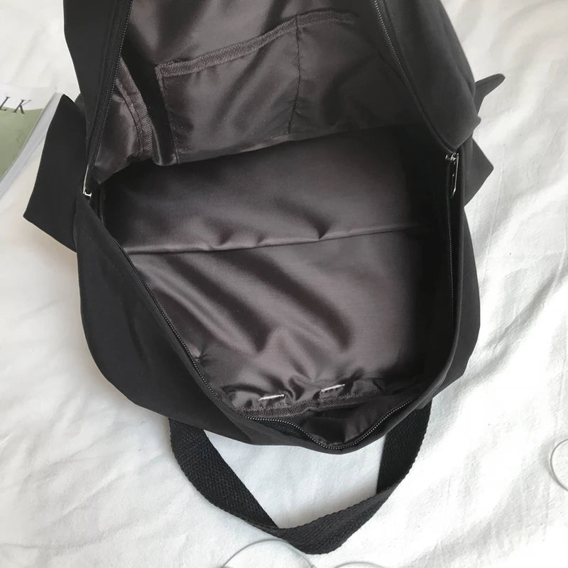 Nylon Waterproof Women Backpack Anti-theft Shoulder Bag