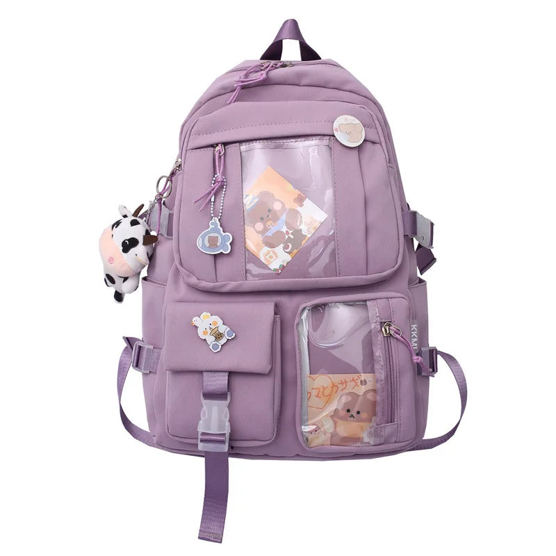 Waterproof Anti-theft Women Backpack Large Capacity School Bag