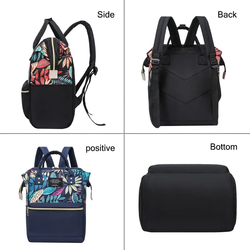 Nylon Women Backpack Large Capacity Mommy Baby Nursing Bags