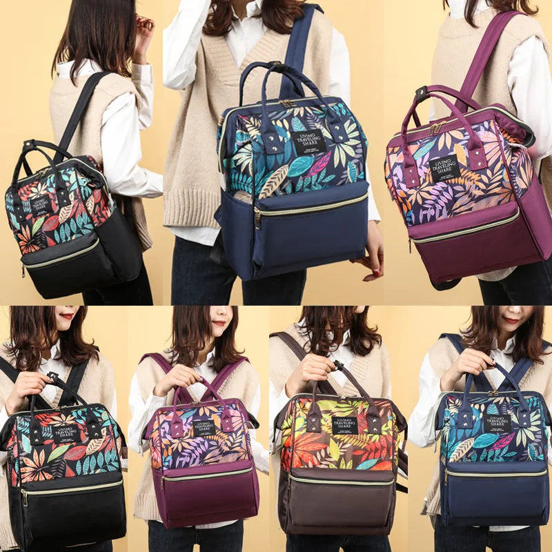 Nylon Women Backpacks Large Capacity Mommy Baby Nursing Bags Female Laptop