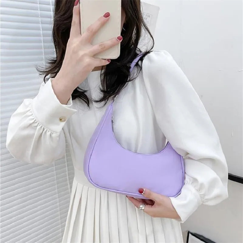 Nylon Women Bag Shoulder Bag Summer Armpit Hobos Tote Bag Purse Satchel