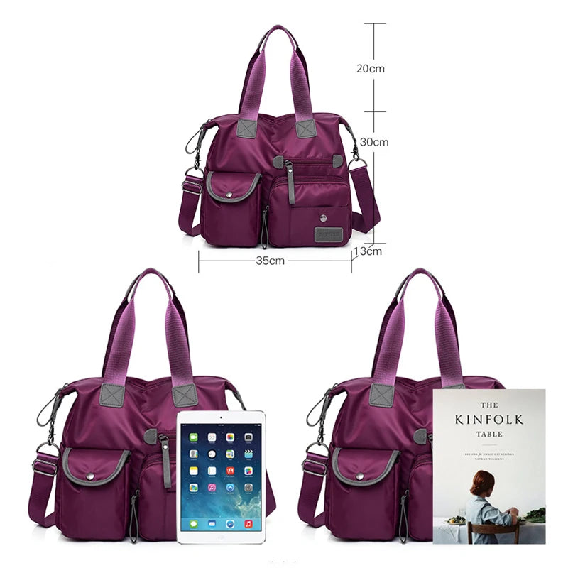 Waterproof Nylon Women Shoulder Bag Crossbody Bag