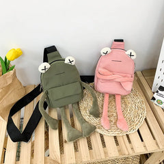 Creative Frog Messenger Bag Nylon Girl Shoulder Bag