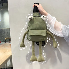 Creative Frog Messenger Bag Nylon Girl Shoulder Bag