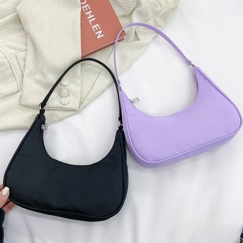 Women's Nylon Messenger Bag Light Satchel Shoulder Bag