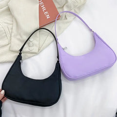 Women's Nylon Messenger Bag Light Satchel Shoulder Bag