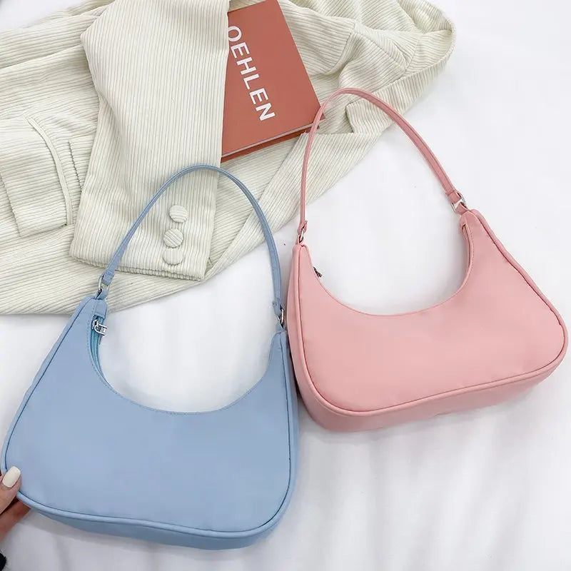Women's Nylon Messenger Bag Light Satchel Shoulder Bag