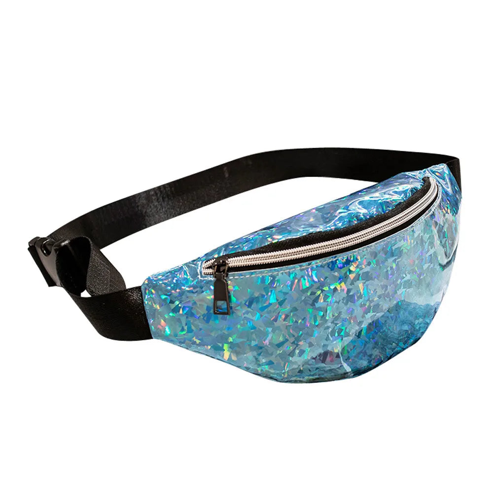 Women Waist Pack Laser Beach Bag Messenger Crossbody Bag