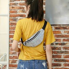Women Waist Pack Laser Beach Bag Messenger Crossbody Bag