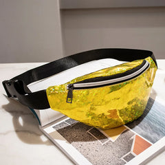 Women Waist Pack Laser Beach Bag Messenger Crossbody Bag