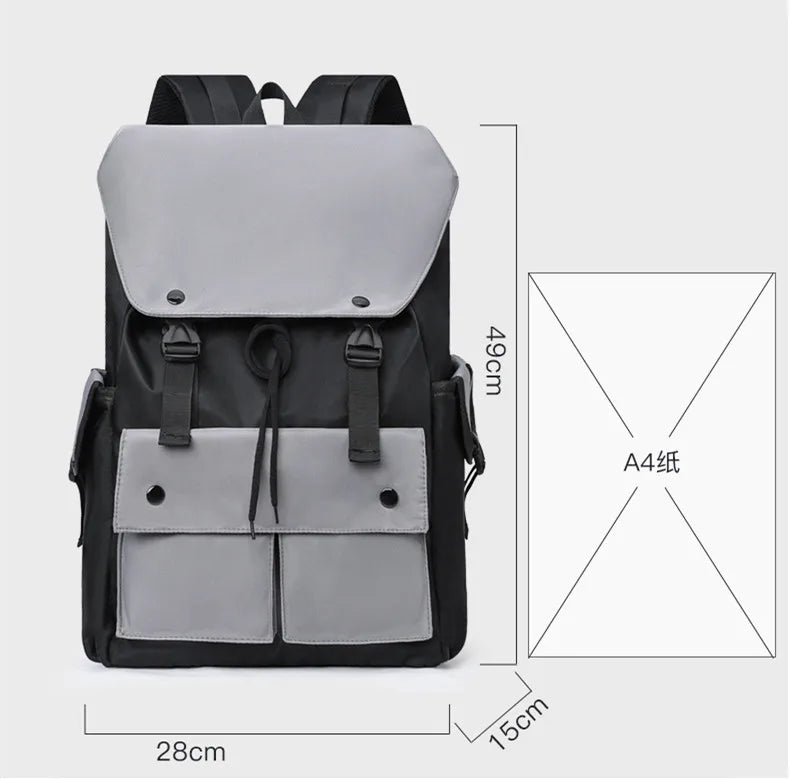 Teenager School Backpack for Boys Waterproof Laptop Book Bag