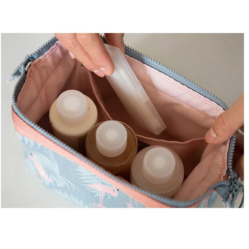 Polyester Women Cosmetic Bag Portable Storage for Travel