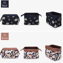 Polyester Women Cosmetic Bag Portable Storage for Travel