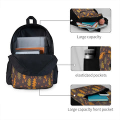 Oak Leaves Backpack Men's Bag Women's Kids Female