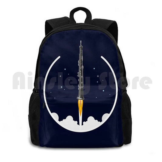 Oboe Rocket-Funny Oboe Gift Idea Outdoor Hiking Backpack Waterproof Camping Trav