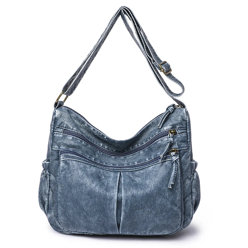Vintage Leather Women Crossbody Shoulder Bag Lady Handbag Messenger Purse