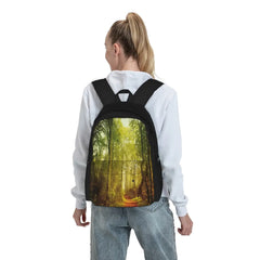 October Forest Backpacks Men's Backpacks Bags For Women Print Man Backpack