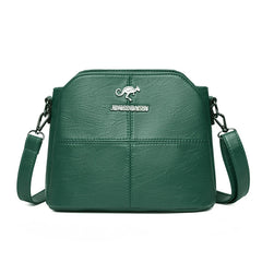 Office Ladies Bucket Bag PU Leather Large Capacity Shoulder Bag