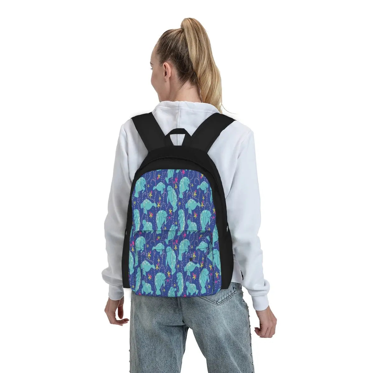 The Hue-Manatee Bright Backpacks Men's Backpacks Bags For Women Men