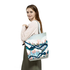Oil Painting Mountain Forest Causal Tote Bag Shopper Handbags Women Ladies
