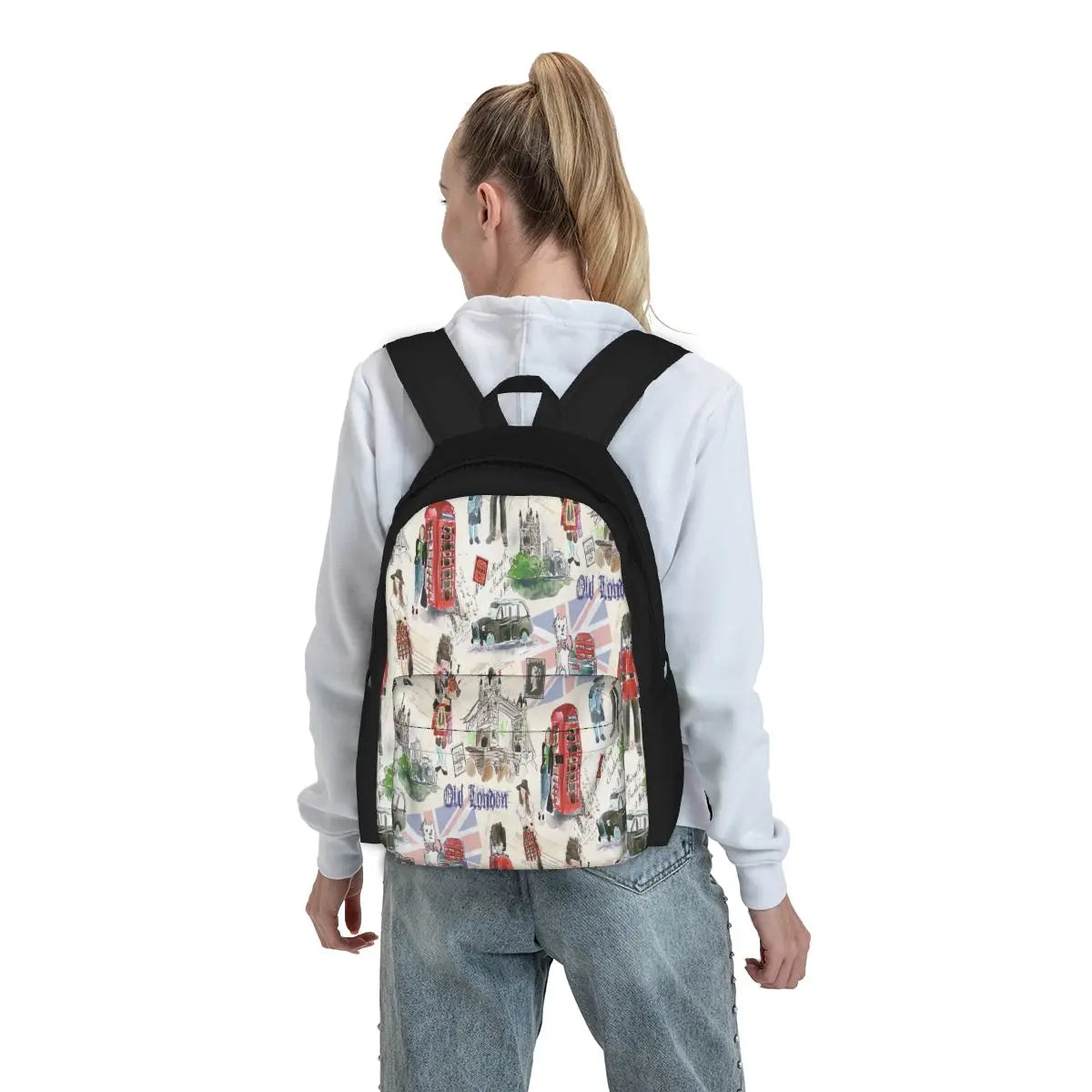 Old London Backpacks Men's and Women's School Bag
