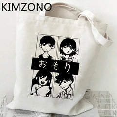 Omori Canvas Shopping Bag Recycle Fabric Handbag