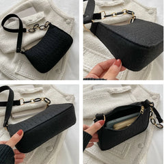 One Shoulder Bag Women'S Underarm Bag Advanced Texture Armpit Purses And Handbag
