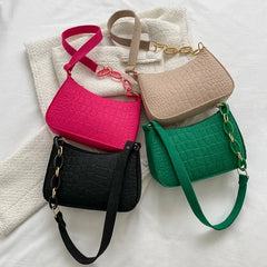 One Shoulder Bag Women'S Underarm Bag Advanced Texture Armpit Purses And Handbag