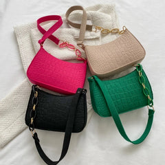 One Shoulder Bag Women's Subaxillary Handbag Crescent Saddle Bag