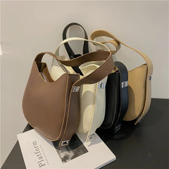 One Shoulder Bag Women's Niche Texture Crescent Saddle Bag