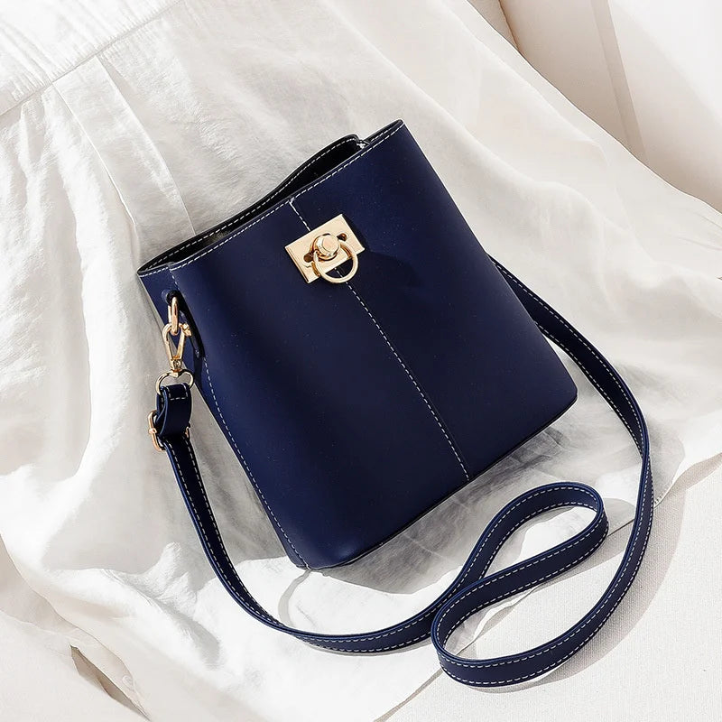 One Shoulder Bag Women Messenger Crossbody PU Leather Handbag