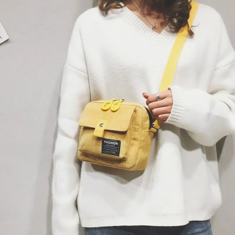 One-shoulder oblique Bag Casual Zipper Solid