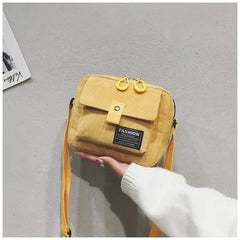 One-shoulder oblique Bag Casual Zipper Solid